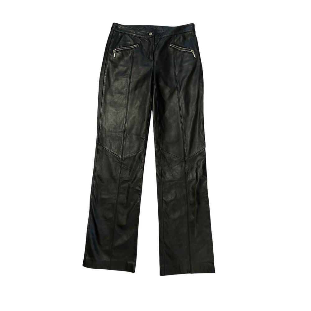 Vintage Women 0 Wilson's Wilsons Leather Maxima Genuine Black Pants Motorcycle